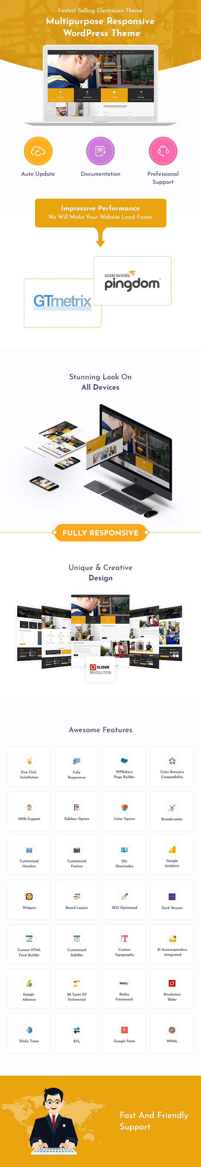 Electrician & Repairing WordPress Themes