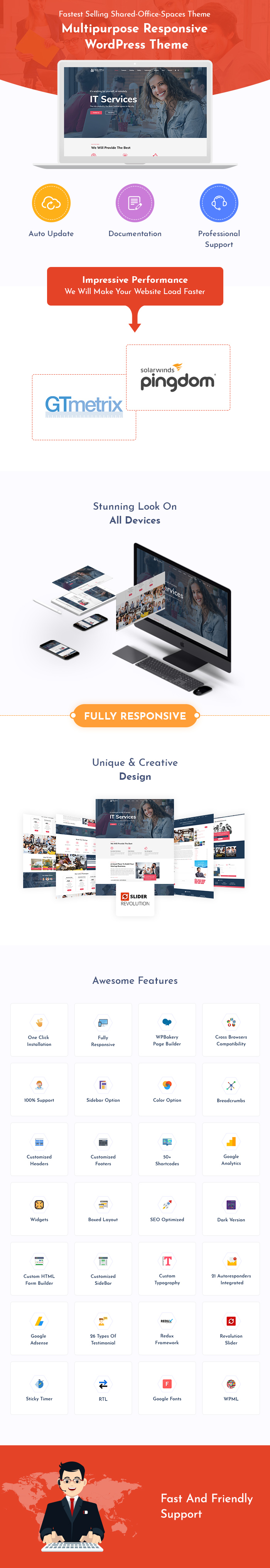 Coworking Office Space WordPress Theme