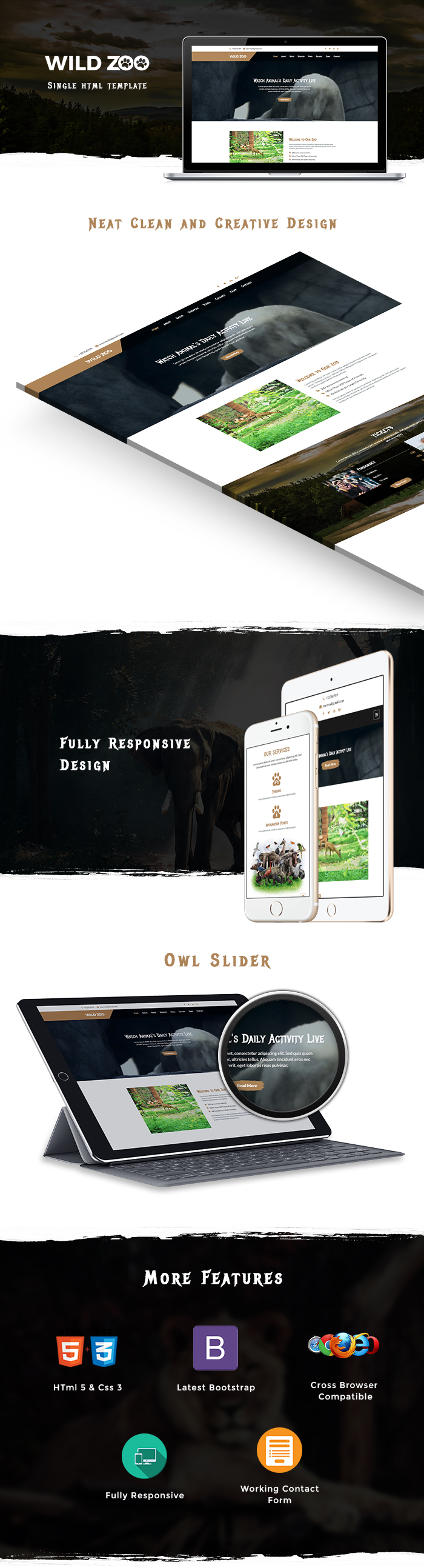 Wildlife Html Website Template
