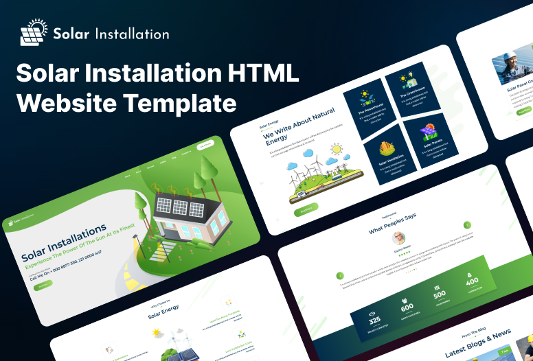 Solar Installation HTML Website Template