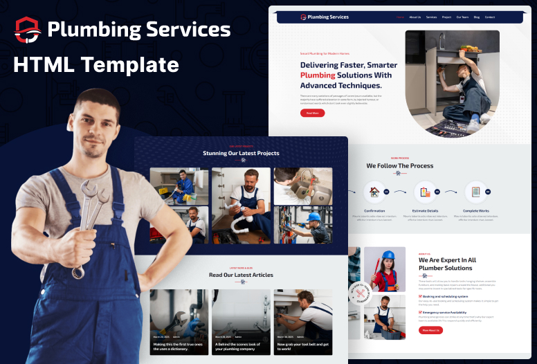 Plumbing Services html Template