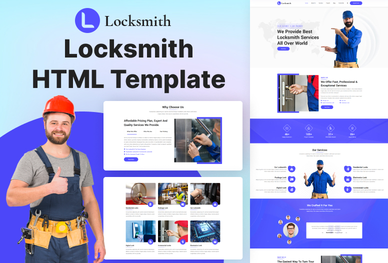 Locksmith HTML Template