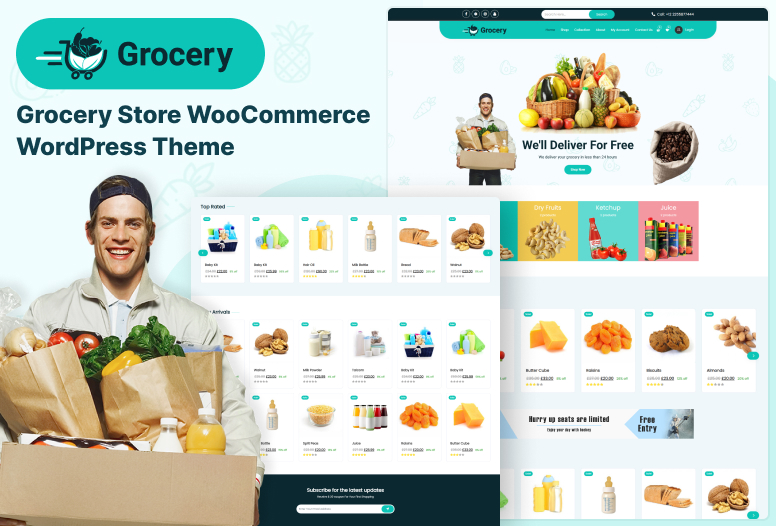 Grocery Store WordPress Theme – Responsive Online Grocery & Organic Store