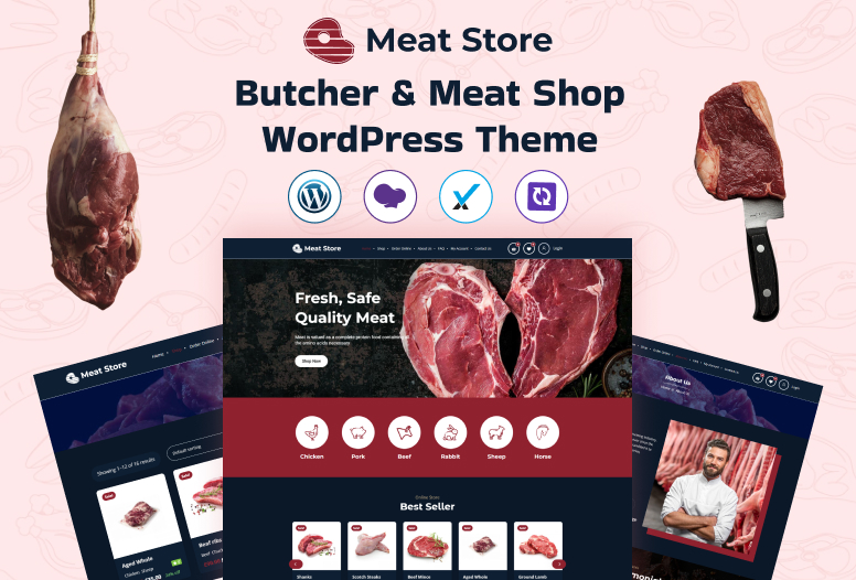 Meat Store - Butcher Shop & Meat Market Online Store WordPress Theme