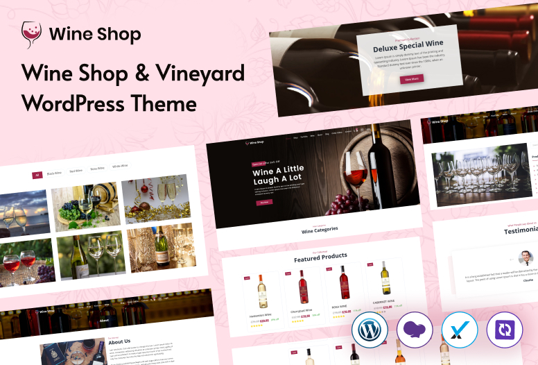 Premium Wine Shop WordPress Theme for Wineries & Vineyards