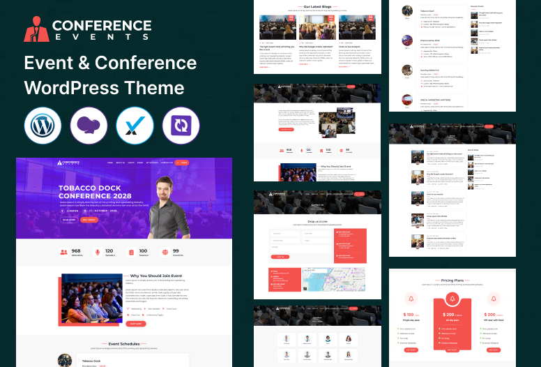 Conference Events: Professional WordPress Theme for Events and Summits