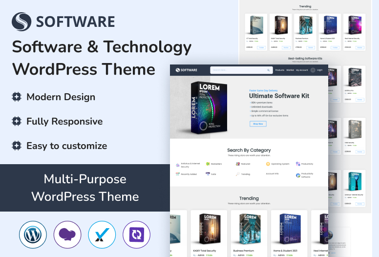 Premium Software & Technology WordPress Theme for IT Solutions & SaaS