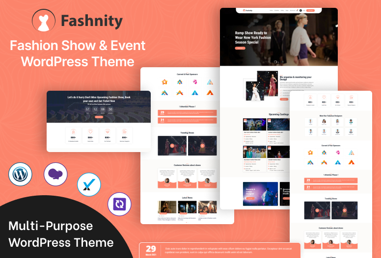 Fashnity | Elegant Fashion Show WordPress Theme for Events and Portfolios