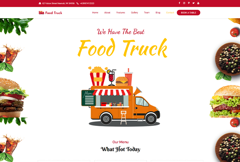 Food Truck WordPress Theme | WP Street Food Themes