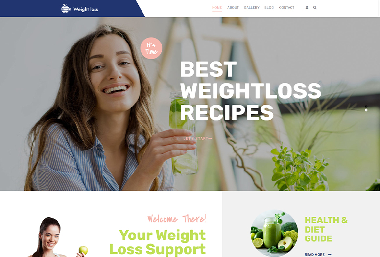 Weight Loss Blog WordPress Theme