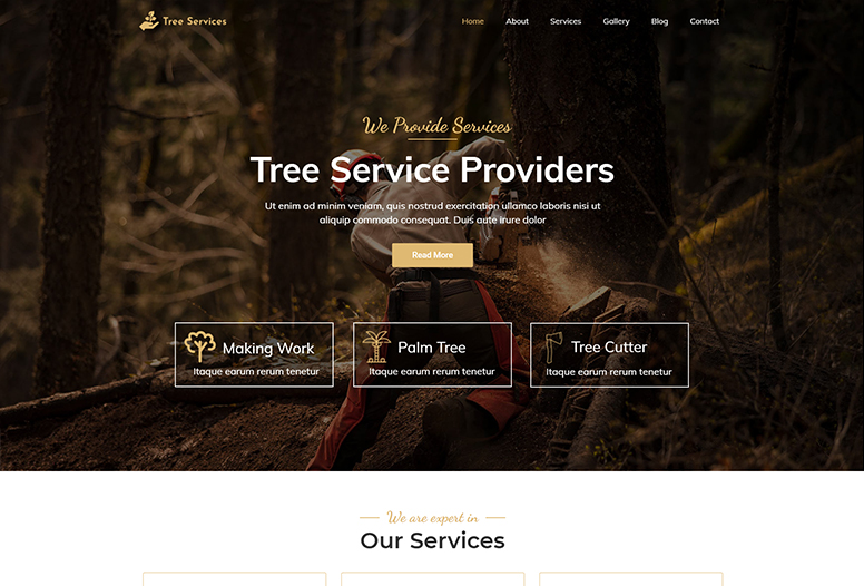 Tree Service WordPress Theme