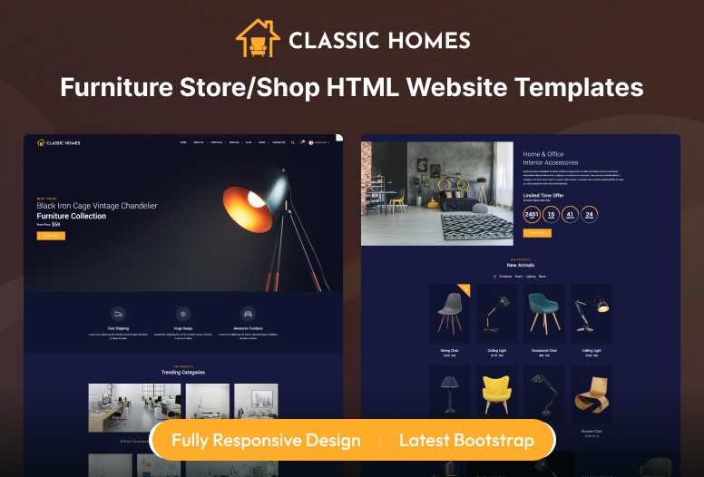 Furniture Store/Shop HTML Website Templates