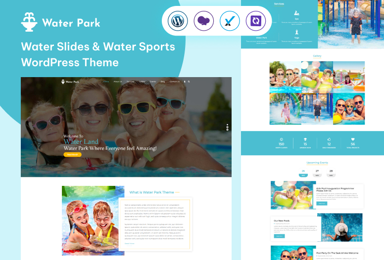 Water Park HTML Website Template