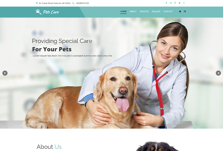 Pet Care Clinic WordPress Theme